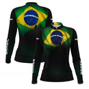 Camisa M Agro Feminina Brk Brasil com Proteção Solar UV50+