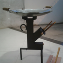 Kit Tacho 52cm + Suporte a Lenha/Carvão