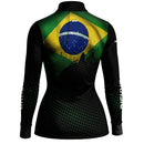 Camisa M Agro Feminina Brk Brasil com Proteção Solar UV50+