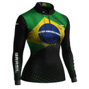 Camisa P Agro Feminina Brk Brasil com Proteção Solar UV50+